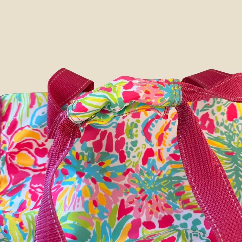 Lilly Pulitzer Insulated Cooler Bag Beach Vacation Tropical Floral Summer Large